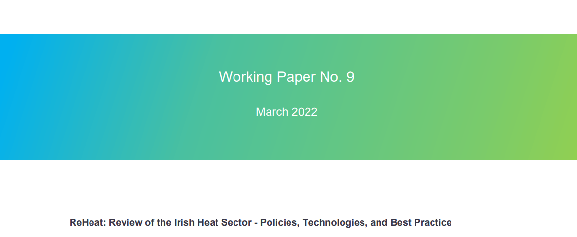 An image of the front page of the working paper